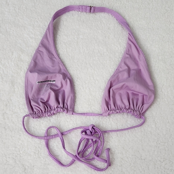 New!Frankie's Bikinis Harlow Plisse Halter Bikini Top‎ - Picture 8 of 11